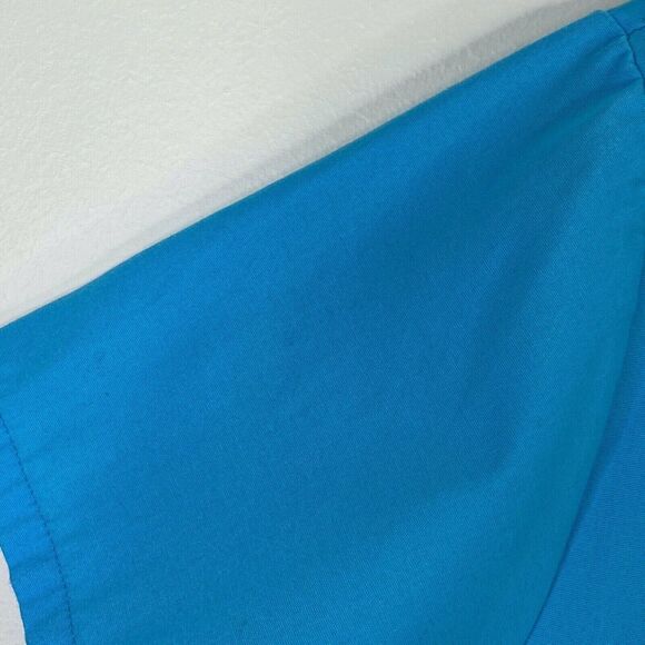 SB Scrubs 960 Mock Wrap Turquoise Scrub Top Shirt Size Medium M - Picture 4 of 7